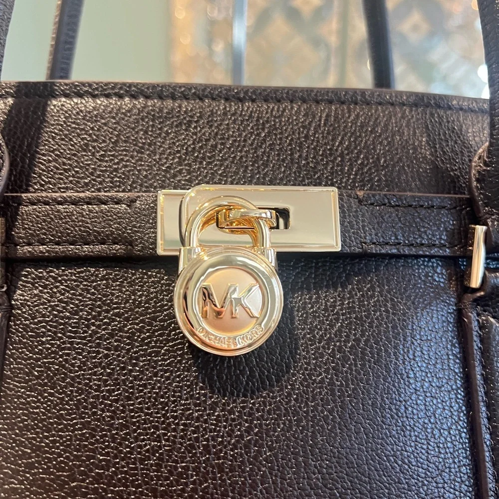 NWT Michael Kors Large Hamilton Leather Satchel